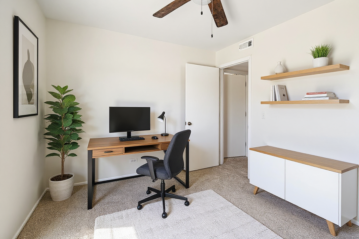Office room after staging