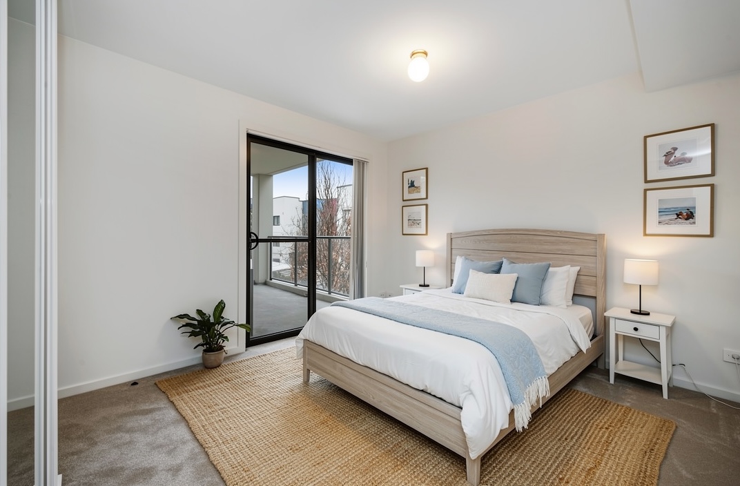 Balcony bedroom after staging
