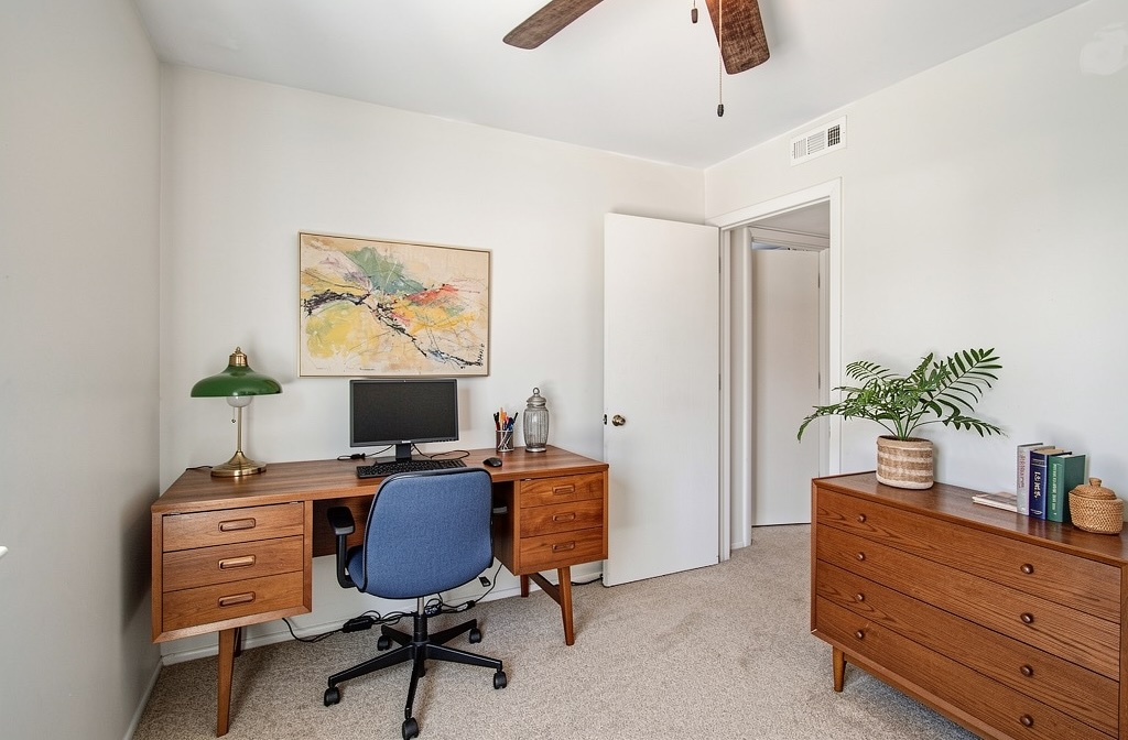 Home office after staging
